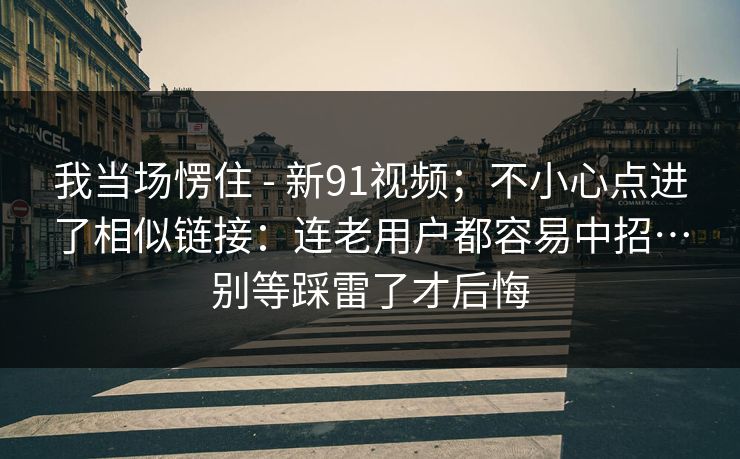我当场愣住 - 新91视频；不小心点进了相似链接：连老用户都容易中招…别等踩雷了才后悔